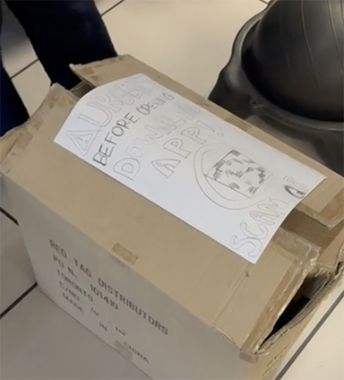 For the unboxing we added a large note on the top with a QR code for the user to scan and they would be brought to a video they can watch on the proper set up with safety instructions.      